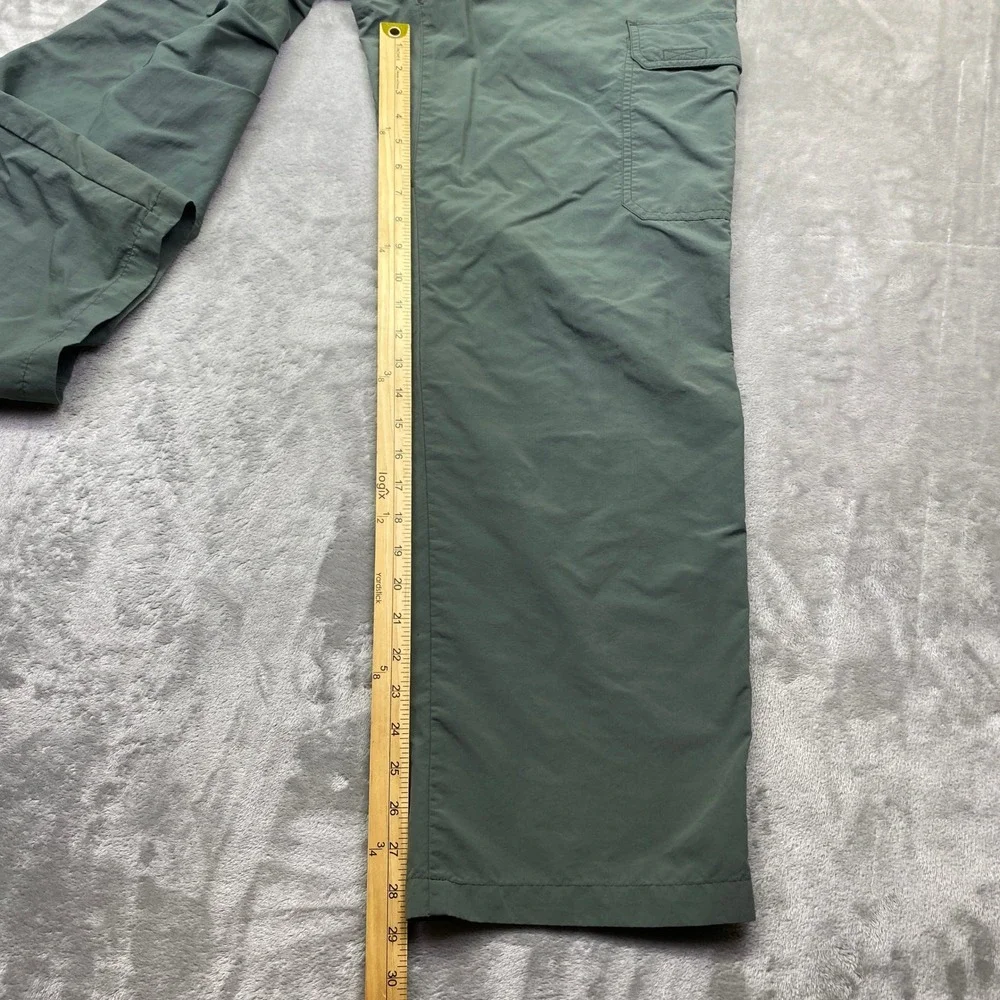 The North Face Mens Sage Green Cargo Hiking Pants‎ Drawstring Sz M 399TKS
